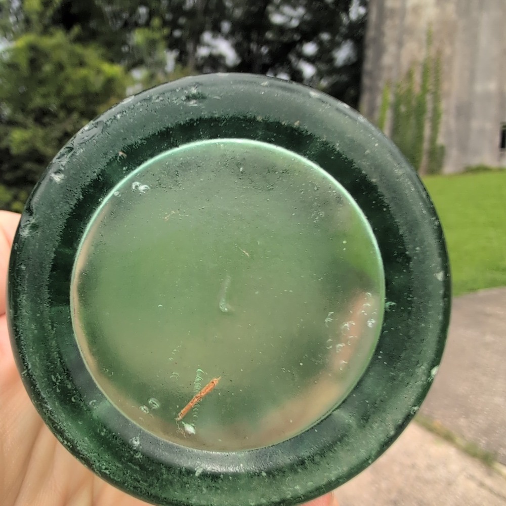 Vintage Coca-Cola 6.5 oz Glass Bottle Georgia Green Hobbleskirt Embossed Coke - Picture 2 of 3